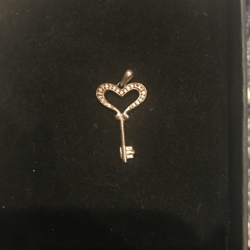 Heart Key necklace Charm